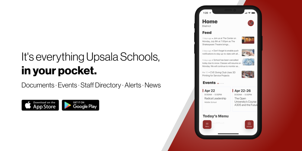 New Upsala Schools App